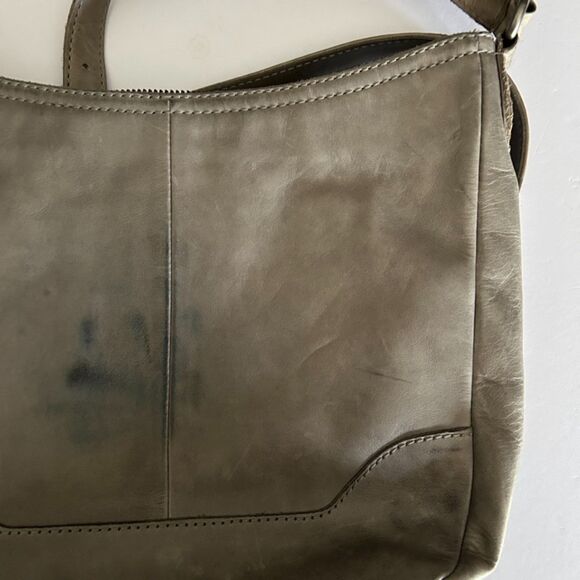 Frye Melissa Button Cross Body Bag, in Antique Grey - Picture 2 of 10